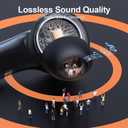 Wireless Earbuds Bluetooth Headphones, 50H Playtime Ear Buds with Mic, LED Digital Display Charging Case, IPX7 Waterproof, Deep Bass Stereo, in-Ear Earphone for iPhone Andriod Phone, Black