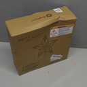 Brightown Christmas Tree Topper Star Lighted 3D Hollowed Sliver Pentagram Built-in 10 Bulbs Glitter Sparkling White Christmas Tree Star Topper Plug in Vintage Indoor Holiday Xmas Decorations Ornaments