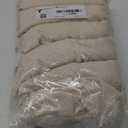 Smiry Waterproof Seat Covers for Dining Room Chairs Set of 6, Stretch Jacquard Removable Washable Chair Seat Slipcovers Protector, No Rear Covers, Beige