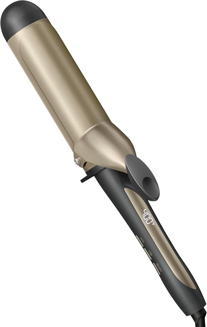 INFINITIPRO BY CONAIR Tourmaline Ceramic 1  -Inch Curling Iron, 1  -Inch Barrel Produces Voluminous Curls, Hair Curler for Use on Medium and Long Hair, Dark Gray