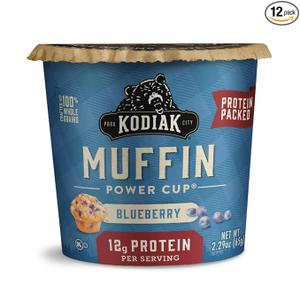Kodiak Cakes Minute Muffins, Mountain Blueberry, 2.29 Ounce (Pack of 12) BBD: 09/06/2026