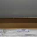 Cordless Faux Wood Blinds 34" W x 72" H, 2 Inch Slat Horizontal Windows Blinds with Crown Valance, Room Darkening Blinds, White Blinds for Home Interiors.