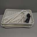 3-Tier Rolling Storage Cart for Kitchen and Bathroom Slim Plastic Organizer with Wheels Narrow Utility Cart for Home Nursery and Laundry