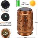 Solar Lanterns Outdoor Waterproof Bee Garden Decor Gifts for Women Mom Grandma Hanging Solar Lights Metal Solar Decoration Outside for Yard,Patio,Backyard,Porch