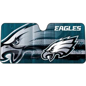 Fanmats NFL Windshield Sun Auto Shade, Sun Shield Sun Visor Accordion tri-fold for Storage 59" x 29.5", Colorful Team Design