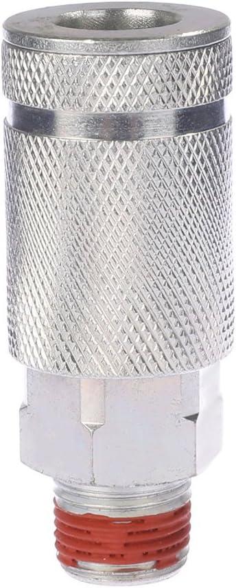 ARO Air Coupler, 3/8 Inch Body Size, 3/8 Inch NPT Male Threads Size, Steel Air Compressor Hose Fitting