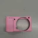 eMagTech ZVE10 Camera Silicone Case Digital Camera Silicone Protective Cover Camera Protective Case Compatible with Sony ZVE10 ZV-E10 Camera, Pink