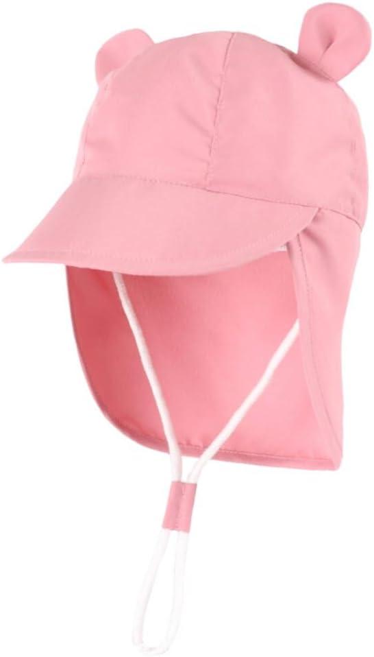 Baby Toddler Sun Hat Beach Hat for Boys and Girls UPF 50+ (2-4T, Pink)