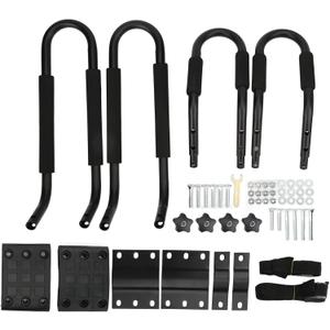 EVTSCAN Kayak Roof Rack, Universal Kayak Carrier J Shaped Bar Rust Proof Metal Canoe Carrier Car Top Mount for Surfboard Sailboat