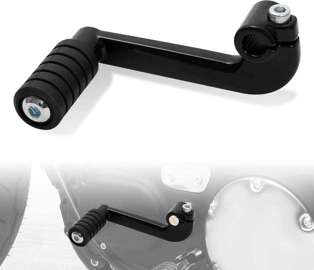 WOWTK Shift Lever + Shifter peg for Harley '04-'22 Sportster XL 1200 883 w/Mid-Controls, Black
