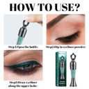 2 x Sheda Powder Eyeliner, a handcrafted, 100% natural powder eyeliner, waterproof, long-lasting, rich, smudge-resistant color (Dark Green)