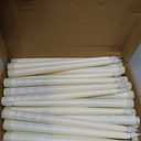 Treela 36 Pieces Flameless Taper Candles Flickering Faux LED Battery Operated Electric Fake Candles for Christmas Halloween Birthday Wedding Party(Ivory White,0.8x11 Inches,Smooth)