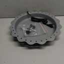 Heated Bird Bath for Outside Winter, Powerful 100W Thermostat Control Heated Bird Baths for Outdoors with 3 Metal Extension Screws, Heated Birdbath Water Heater for Garden Yard Patio Lawn(Grey) (Gray)