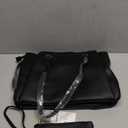 RAINSMORE Laptop Bag for Women 15.6 Inch Work Tote Bags Waterproof Computer Bags Leather Professional Laptop Purse Womens Laptop Briefcase Large Handbag for Office Teacher Travel, Black