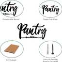 Metal Pantry Sign For Kitchen, Pantry Wall Decor, Rustic Farmhouse Kitchen Decorations Wall, 13.4 X 7.4 inches, Black