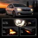 Passenger Right Halogen Headlight Assembly Compatible with 2012-2017 Kia Rio