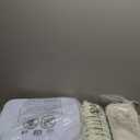 SUNROX Gel Memory Foam Chair Cushions, FadeShield Water-, Stain-Resistant Durable Reversible Seat Cushion Pads with Ties for Indoor/Outdoor Kitchen Dining Office, 17"x16", Set of 4, Cream