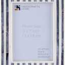 Handicrafts Home 5x7 White Picture Frame, Photo Frame for Wall & Tabletop, Handmade Grey & White Bone Inlay Frame for Modern Farmhouse Boho Decor for Living Room, Bedroom Office Decor, Desk, Shelf & Gallery Wall - kayala Saje