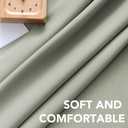 H.VERSAILTEX Blackout Curtains Thermal Insulated Window Treatment Panels Room Darkening Blackout Drapes for Living Room Back Tab/Rod Pocket Bedroom Draperies, 52 x 45 Inch, Light Sage, 2 Panels