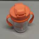 Dr. Brown's Milestones Baby's First Straw Cup, Training Cup with Weighted Straw, 9 oz/270 mL, BPA-free, 6m+, Coral, 1-Pack