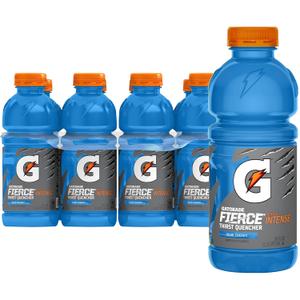 Gatorade Fierce Blue Cherry Thirst Quencher, 20 Fl Oz Bottles, 8 Pack (EXP 12/02/26)