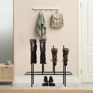 Boot Rack Shoe Cabinet Metal Shoe Rack for Closet Shoe Organizer for Closet for 4 Pairs Free Standing Shoe Racks Shoe Cabinet Storage for Entryway Bedroom, Patio Outdoor, Hallway large Boot Tray