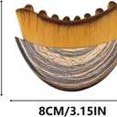 Lymphatic Contour Face Brush Lymphatic Drainage Massager Double Chin Reducer Lymphatic Drainage Brush for Face,Ergonomically Designed to Fit The Skin Precisely and Relieve Fatigue (Brown)