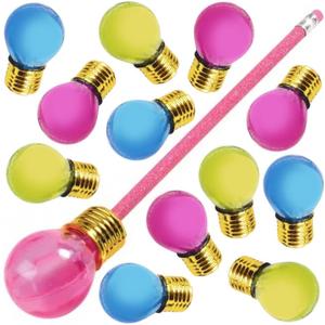 ArtCreativity Light Bulb Pencil Sharpeners, Set of 12, Colorful Plastic Manual Sharpeners, Back to School Supplies for Kids, Cool Stationery Birthday Party Favors, Classroom Teacher Rewards and Prizes