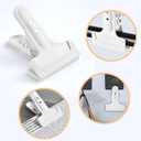Heavy-Duty Spring Clamps (4-Pack) - 4" Clips for Photography Backdrops, Woodworking, and Home Improvement (White)