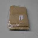 100 Pack Resealable Stand-up Storage Bags With Clear Window, Scratch Resistant (Kraft Pap, 710 Inch)