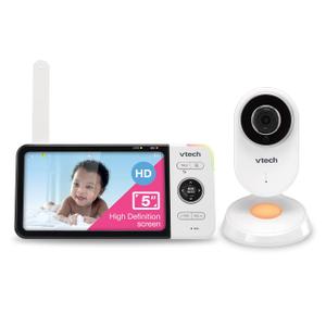 VTech VM818HD 5" 720p HD Video Baby Monitor with 110 Wide-Angle Lens, True-Color Day & No-Glare Night Vision, Night Light, 1000ft Range, 2-Way Talk Peace of Mind Without WiFi