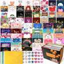 64 Pack All Occasion Cards Assortment Box with Envelopes & Stickers, 46 Inch Assorted Blank Greeting Cards for Birthday, Holiday, Love, Anniversary, Thinking of You, Thank You Cards