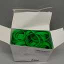 Liliful 100 Pcs Silicone Rubber Wristbands Rubber Wristband Bracelet Bands for Silicone Wristbands for Women Men(Green)