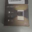 VOLISUN Night Lights Plug into Wall, 4 Pack Up and Down LED Night Light with Dusk to Dawn Light Sensor, 3000K Warm White Nightlight for Hallway, Bedroom, Bathroom, Kitchen Black