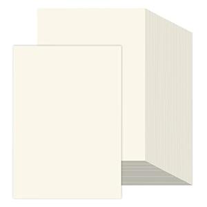Craftask 200 Sheets Ivory Printer Paper 8.5x11, 32 lb/120 gsm Stationery Paper, Cream Cardstock Paper Sheets for Printing, Copy, Crafts, Letters, Invitations, Laser & Inkjet Printer Compatible