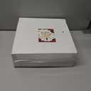 Rubtlamp 60PCS Christmas Plastic Plates, White Plastic Plates With Red and Green Christmas Tree, christmas Party Disposable Plate Include 30 Green Dinner Plate, 30 Red Salad Platos