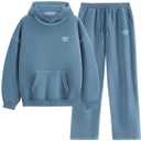 Aelfric Eden Womens Sweatsuits 2 Piece Set Oversized Fleece Hoodie and Sweatpants Track Suits Sweat Matching Lounge Pants, XL
