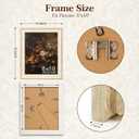 8x10 Vintage Picture Frame, Cream Ivory PS Photo Frame with Wood Grain Texture, Antique-Style 8 x 10 Frame for Living Room, Bedroom, Office or Gallery Wall, Retro Home Decor Gift 1 Pack