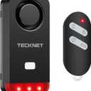 TECKNET Bike Alarms for Ebikes with Remote Control, Motorcycle Alarm, 120dB Bicycle Anti-Theft Alarm, IP65 Waterproof Bicycle Alarm, Wireless Ebike Alarm Suitable for Bicycles, Motorcycles and Carts