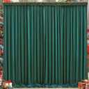 8x10FT Hunter Green Backdrop Curtains for Wedding Parties, Wrinkle Free Polyester Photography Backdrop Drapes for Christmas Birthday Parties Stage Background Stand Decorations 4x10ft,2 Panels, W4' x H10'