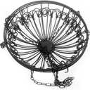 Mikinona Hanging Fruit Bowl Iron Basket Kitchen Storage Rack Wire Baskets Fruit Holder Detachable Design