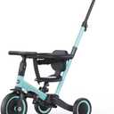 newyoo Toddler Tricycles for 1-3 Year Olds, Toddler Bike, Baby Balance Bike, Christmas and Birthday Gift for Boy and Girl, Trike with Push Handle, Safety Guard, Safety Belt, Blue, TR008