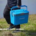 EchoSmile 20 Quart Insulated Cooler, Portable Hard Shell Ice Chest, Blue