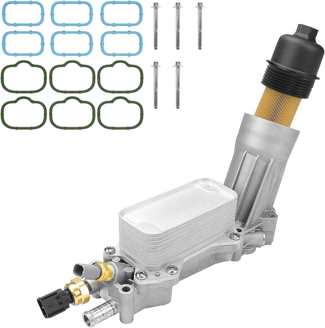 926-876 926-959 3.6L V6 Oil Filter Housing Oil Cooler Compatible with 2014-2021 Dodge Journey Charger Challenger Caravan Durango Avenger Wrangler Grand Cherokee Chrysler 200 300 Town Country Jeep Ram