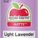 Apple Barrel Acrylic Paint, Light Lavender 2 fl oz Classic, Easy To Apply DIY Arts And Crafts, Art Supplies With A Matte Finish