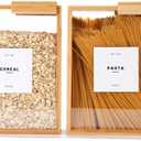 Food Dispenser 2L | Kitchen Organizers and Storage | Food Containers & Cereal Dispenser for Pantry Organization And Storage Container | Cereal, Rice, Flour, Snack (Bamboo, 2)