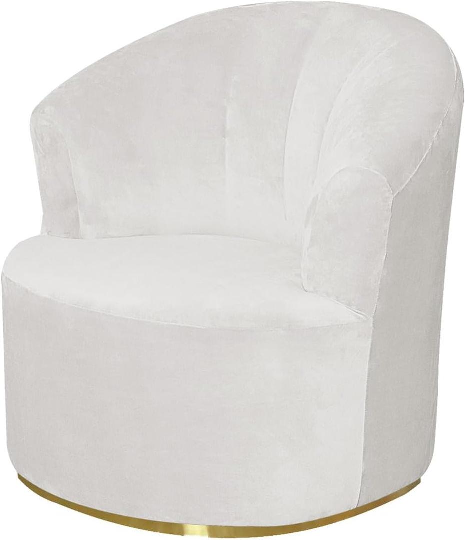 Velvet Single Sofa Cover Swivel Barrel Chair Cover Modern Accent Chair Slipcovers Barrel Armchairs Sofa Cover Protector for Home Decor Living Room