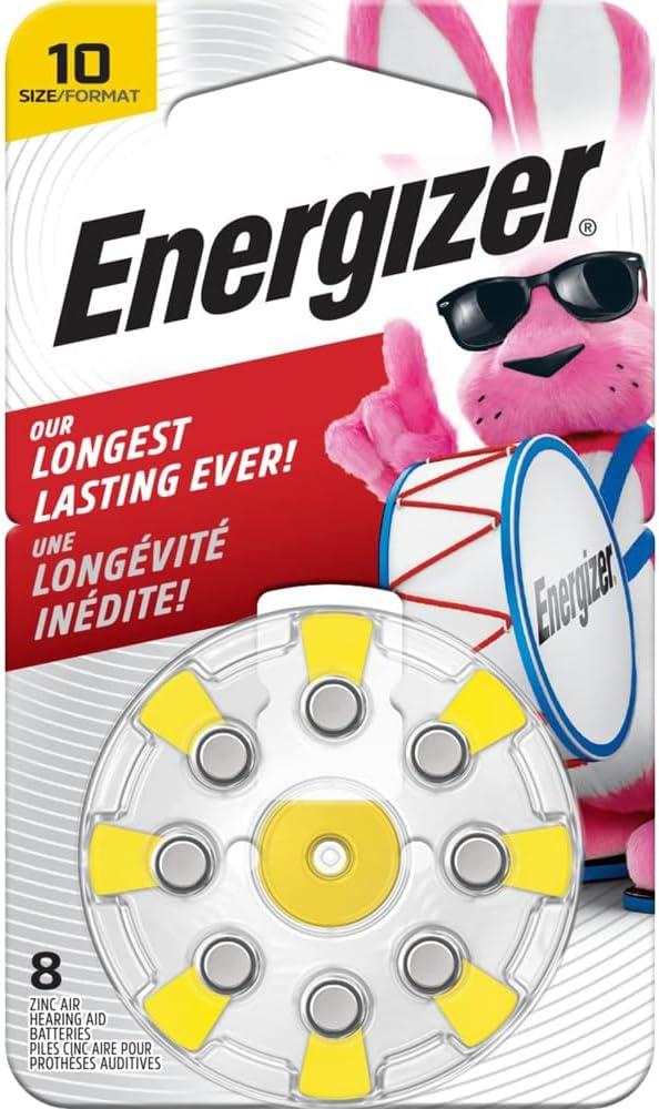 Energizer AZ10EZ-8 EZ Change Hearing Aid Battery - Retail Packaging