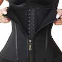 Waist Trainer Corset Shapewear Waist Cincher for Women Sport Workout Tummy Control Body Shaper (X-Small, Black)