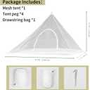 ISAGAPOY Camping Mosquito Net Tent with Carry Bag, Bug Net for Bed, Compact and Lightweight